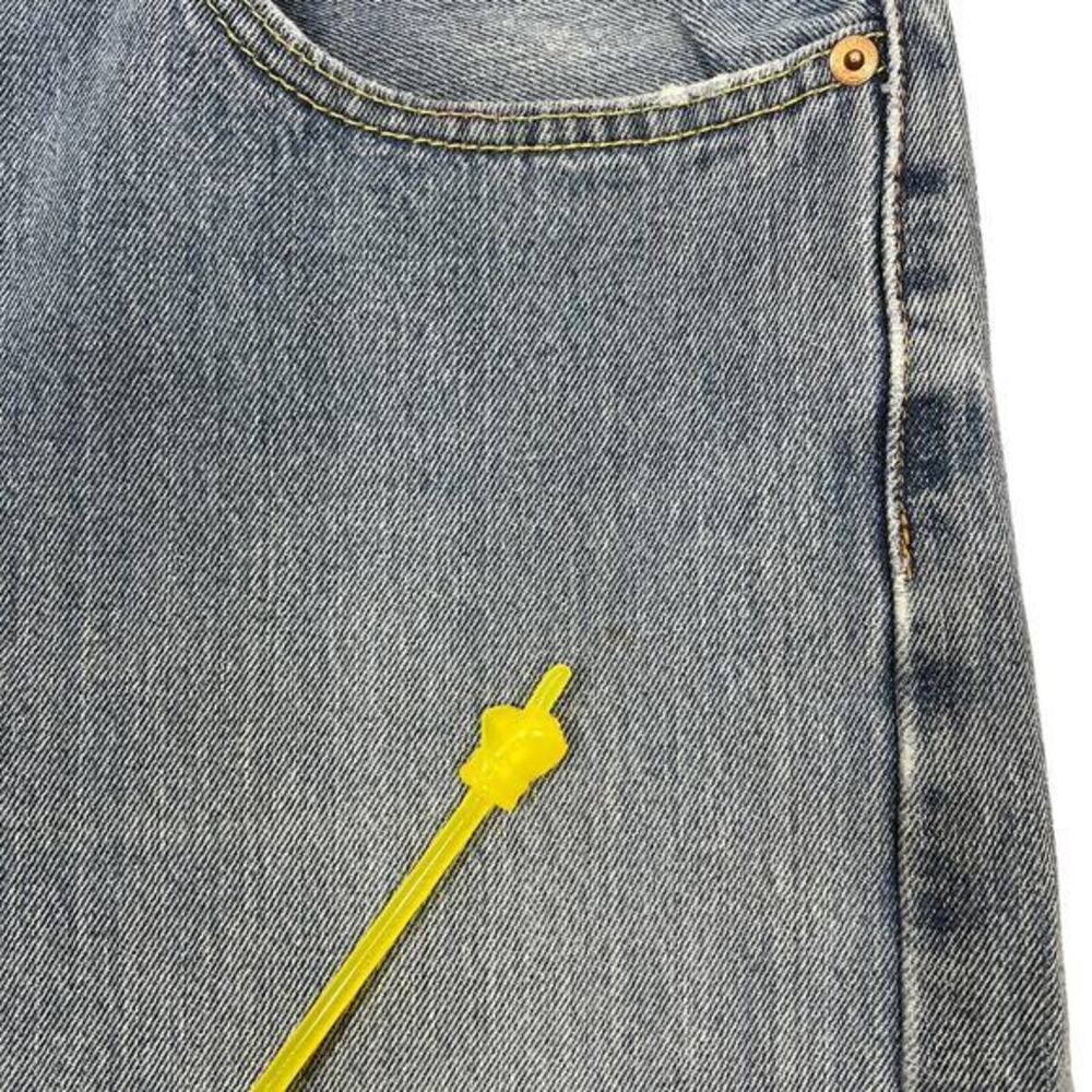 Levi's 505 Dad Jean Shorts Men's 36" (36x10) Cutoffs Grunge Jorts Retro Denim - Picture 8 of 15